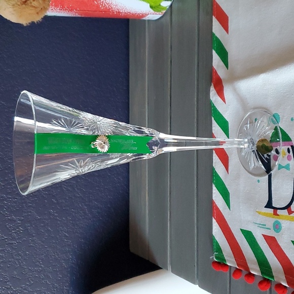 Set of 4 Waterford Snowflake Wishes Flute Ruby and Emerald First and Second Year - Picture 8 of 12